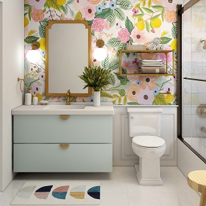 Цветная и яркая ванная комната: как преобразить санузел в Снежногорске - snezhnogorsk.mebel54.com | фото