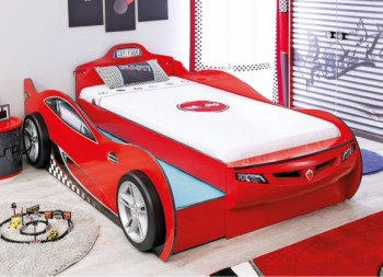 CARBED Кровать-машина Coupe с выдвижной кроватью Red 20.03.1306.00 в Снежногорске - snezhnogorsk.mebel54.com | фото