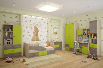 Детская комната Пуговка в Снежногорске - snezhnogorsk.mebel54.com | фото