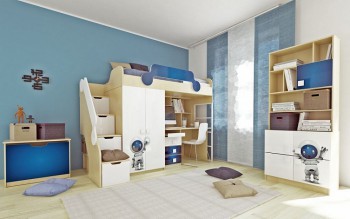 Детская комната Санни (Белый/корпус Клен) в Снежногорске - snezhnogorsk.mebel54.com | фото
