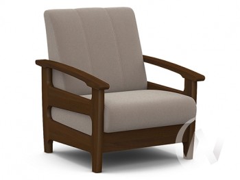 Кресло для отдыха Омега (орех лак/CATANIA COCOA) в Снежногорске - snezhnogorsk.mebel54.com | фото