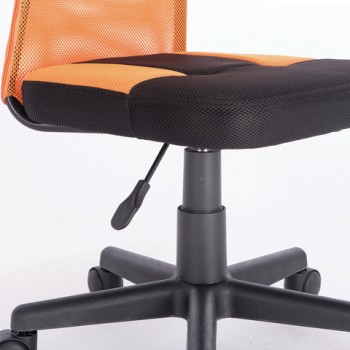 Кресло компактное BRABIX Smart MG-313 (черный, оранжевый) в Снежногорске - snezhnogorsk.mebel54.com | фото