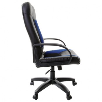 Кресло офисное BRABIX Strike EX-525 (сине-черный) в Снежногорске - snezhnogorsk.mebel54.com | фото