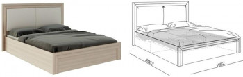 Кровать 1,6 Глэдис (М32) с подъемным механизмом Распродажа в Снежногорске - snezhnogorsk.mebel54.com | фото