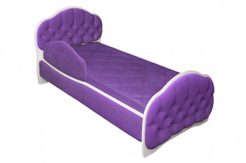 Кровать 160 Гармония 32 Фиолетовый (мягкий бортик) в Снежногорске - snezhnogorsk.mebel54.com | фото