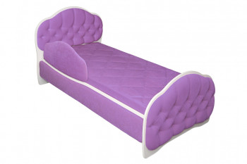 Кровать 160 Гармония 67 Светло-фиолетовый (мягкий бортик) в Снежногорске - snezhnogorsk.mebel54.com | фото