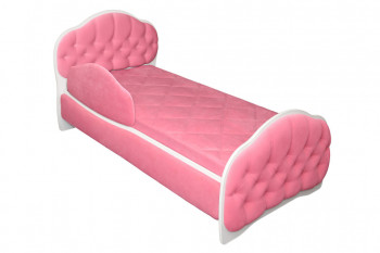 Кровать 170 Гармония 89 Розовый (мягкий бортик) в Снежногорске - snezhnogorsk.mebel54.com | фото