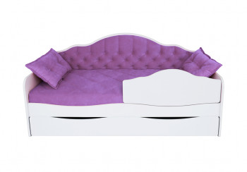 Кровать 170 серии Иллюзия Лайт 1 ящик 32 Фиолетовый (подушки) в Снежногорске - snezhnogorsk.mebel54.com | фото