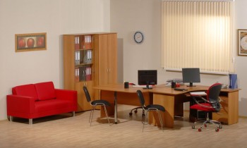 Мебель для персонала Рубин 42 Светлый миланский орех в Снежногорске - snezhnogorsk.mebel54.com | фото