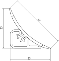 Плинтус LB-23, L=3000мм, трансильвания в Снежногорске - snezhnogorsk.mebel54.com | фото