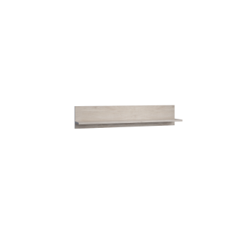 Полка навесная Саманта Дуб харбор белый в Снежногорске - snezhnogorsk.mebel54.com | фото