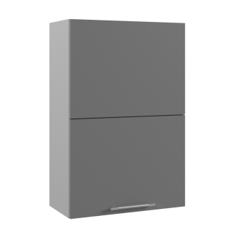 Ройс ВПГПМ 600 Шкаф верхний высокий Blum Aventos HF (Графит софт/корпус Серый) в Снежногорске - snezhnogorsk.mebel54.com | фото