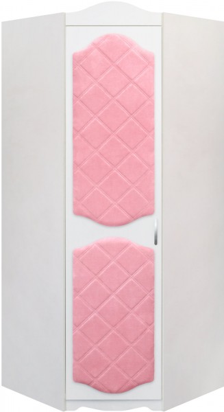 Шкаф угловой Иллюзия 36 Светло-розовый в Снежногорске - snezhnogorsk.mebel54.com | фото