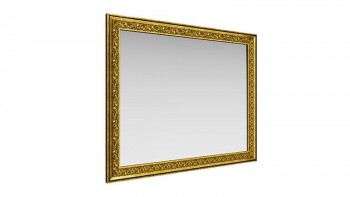 Зеркало навесное "Айрум"/(дуб кальяри / профиль: золото с орнаментом) в Снежногорске - snezhnogorsk.mebel54.com | фото